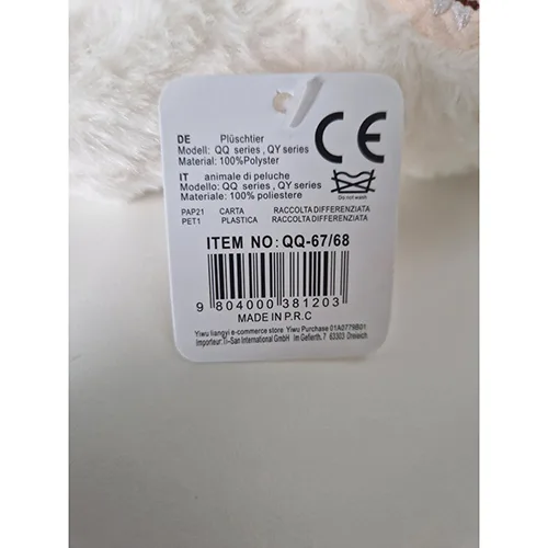 Key ring with soft toy