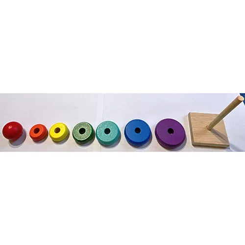 Wooden stacker toy