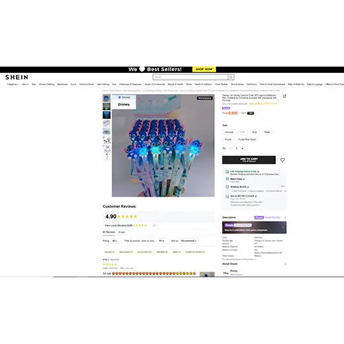 Toy LED pen