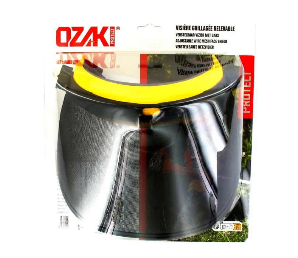 Visière de protection grillagée