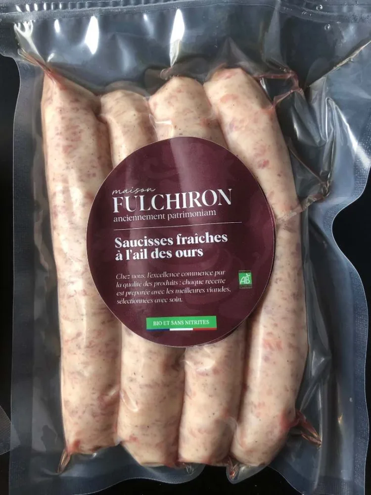 Saucisse fraîche à l'ail des ours