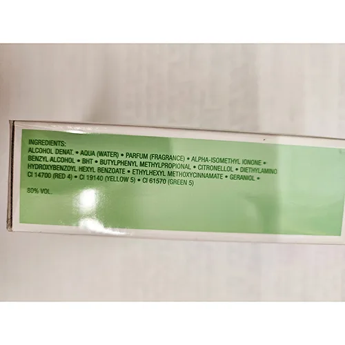 Eau de toilette