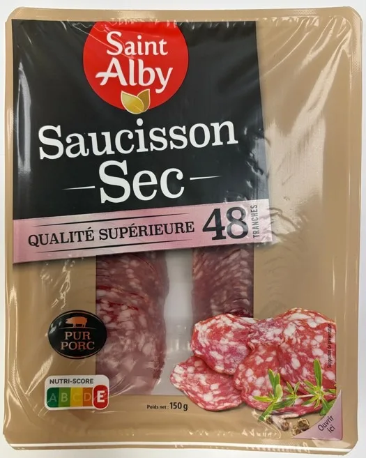 Saucisson sec 48 tranches 150g