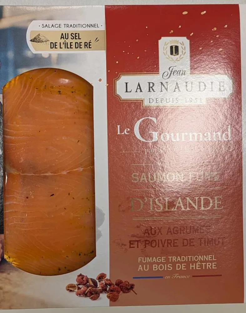 Saumon fumé islande au poivre de timut