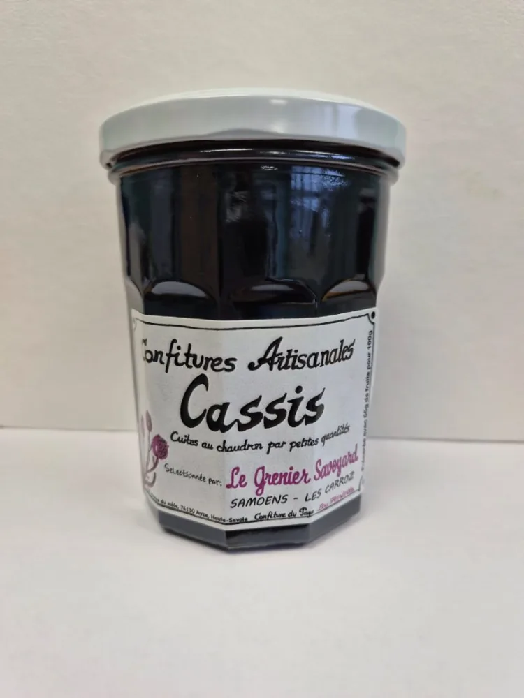 Confitures artisanales cassis