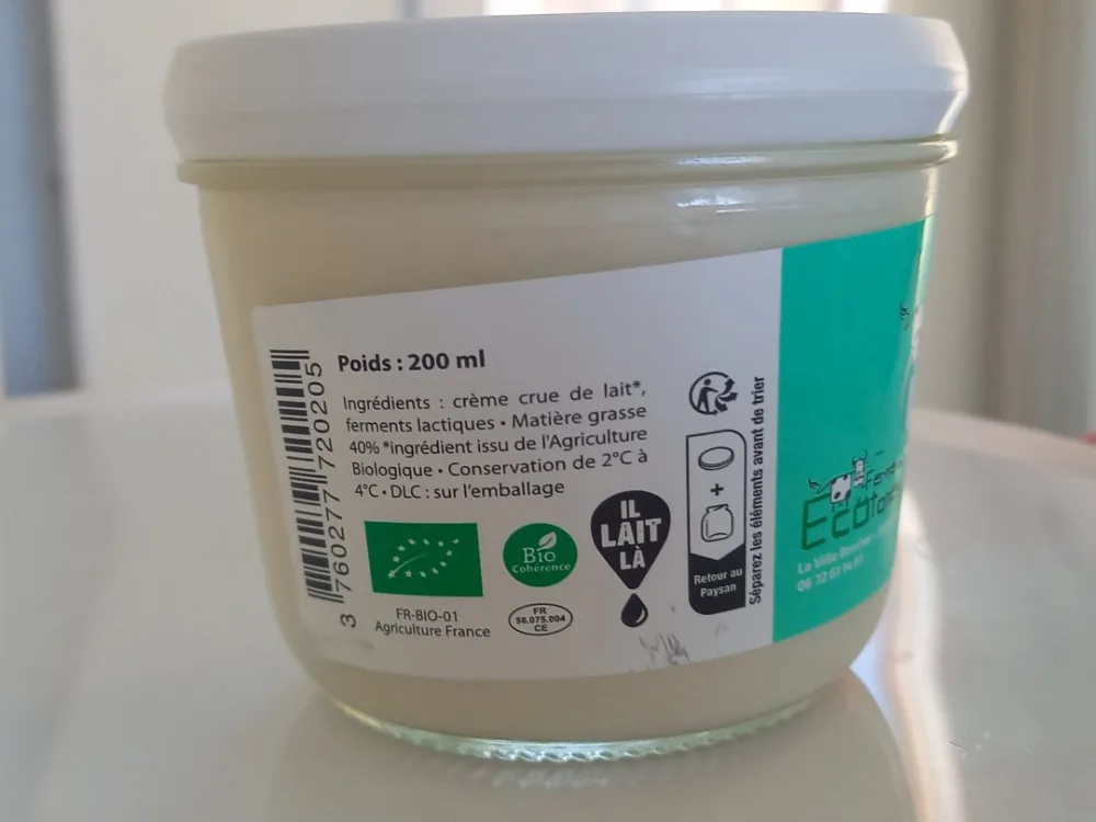 Crème crue