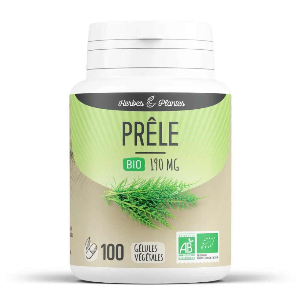 Comprimés de prêle biologique 300mg et gélules de prêle biologique 190mg