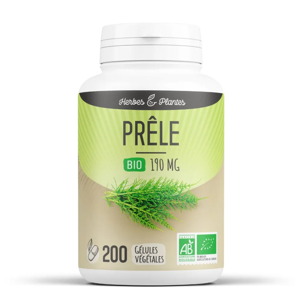 Comprimés de prêle biologique 300mg et gélules de prêle biologique 190mg