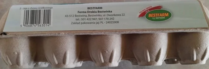 Świeże jaja z chowu ściółkowego, 10 sztuk