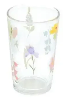 Drikkeglas 220ML Single Flowers Mixed Colors