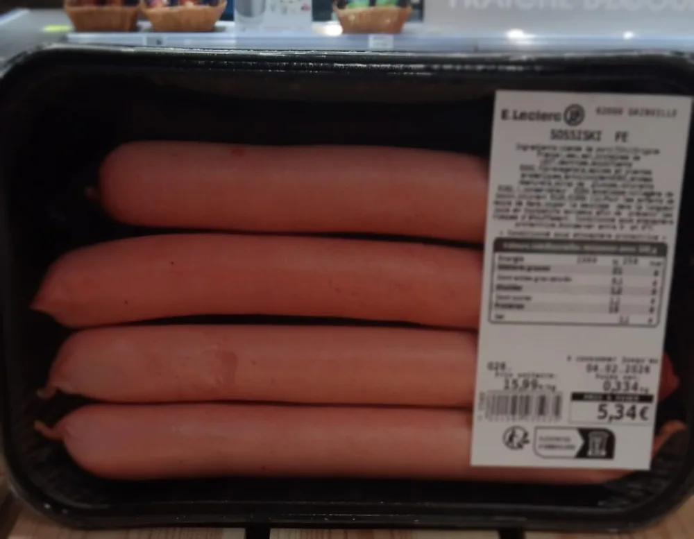Charcuterie frais emballé par nos soins