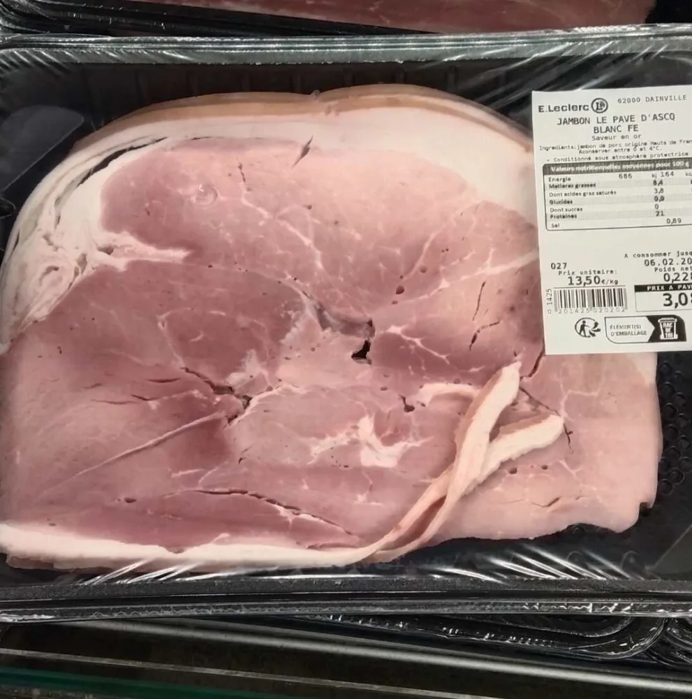 Charcuterie frais emballé par nos soins