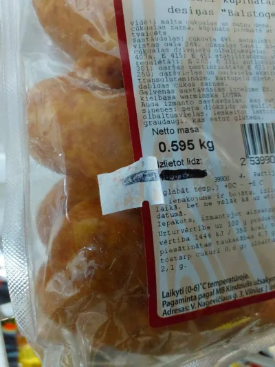 Veikalā “MERE” izņem produktus ar beigušos derīguma termiņu