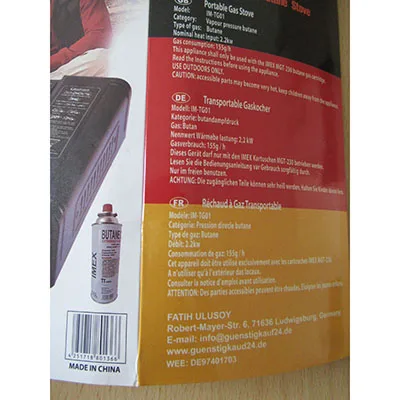 Portable gas stove
