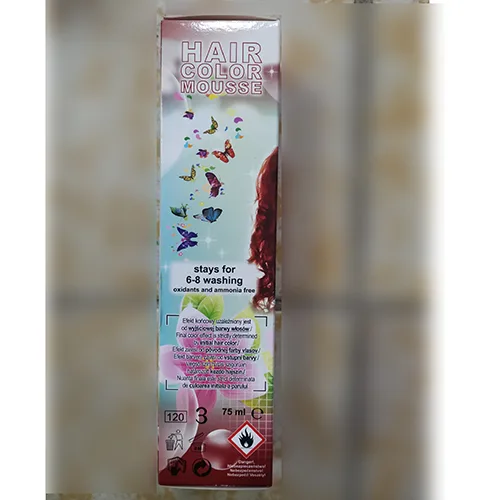 Hair colour mousse