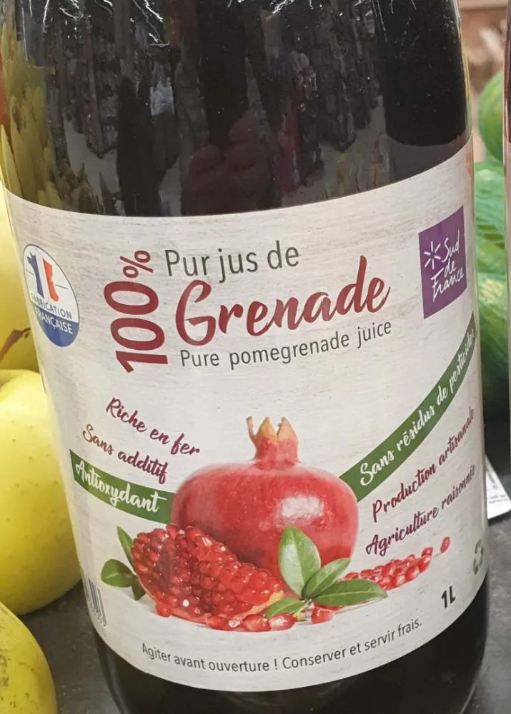 100% pur jus de grenade