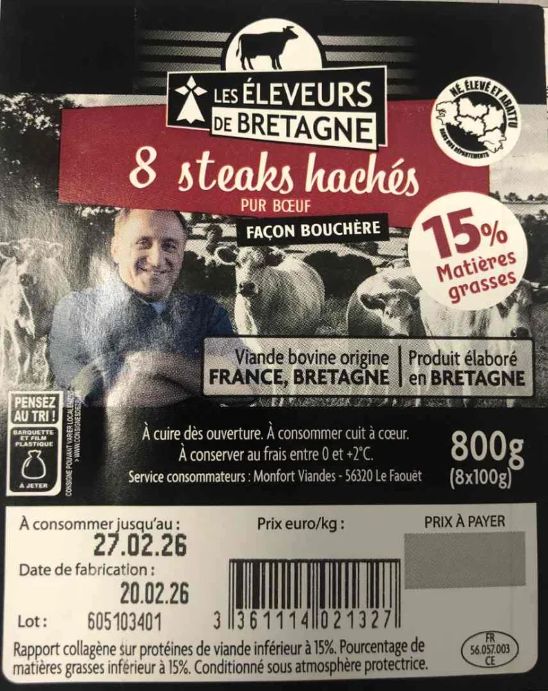 Steak haché 15% nebh