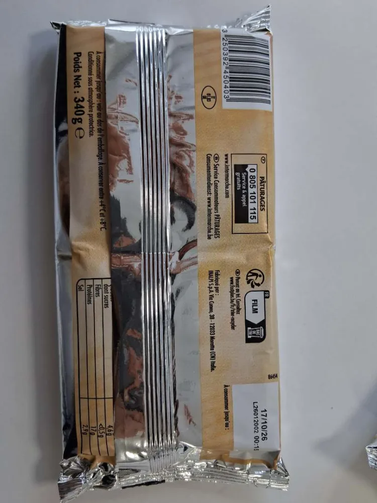Tranchette burger cheddar paturages 340g