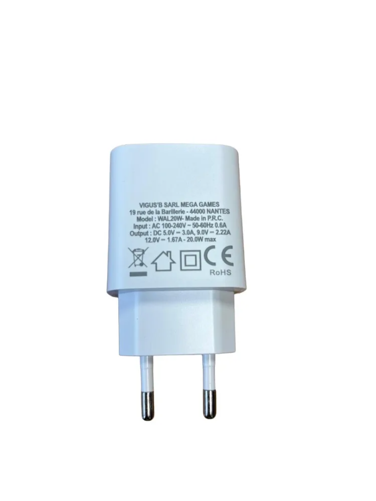 Chargeur type c 20w/3a boite vigus b