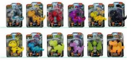 Spielfiguren „Stretcherz Slammerz“, "Stretcherz Street Smash Car", "Stretcherz Stretch Squad Dinos"