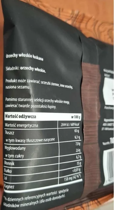 Orzechy włoskie łuskane BAKADELIO, 100 g