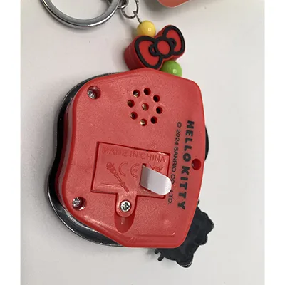 Key ring with push toy