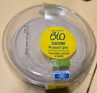 Tzatziki 180g monoprix bio