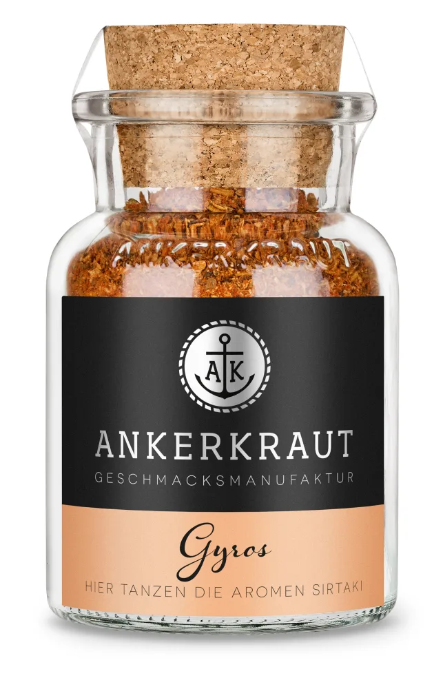 Ankerkraut Geschmacksmanufaktur Gyros, 80 Gramm im Korkenglas Ankerkraut Geschmacksmanufaktur Brathähnchen, 75 Gramm im Korkenglas Ankerkraut Geschmacksmanufaktur Gänse- und Entenbraten, 75 Gramm im Korkenglas Ankerkraut Smoking Zeus Trockenmarinade BBQ-RUB, 200 Gramm im Streuer