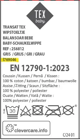 Transat balancelle gris