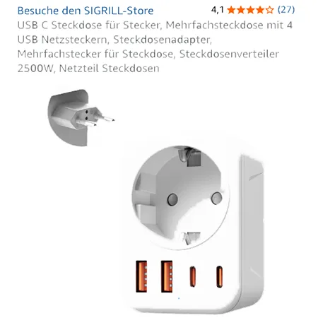 Adaptateur d'alimentation usb