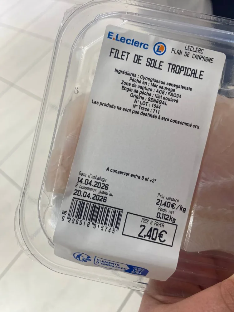 Filet de sole tropicale