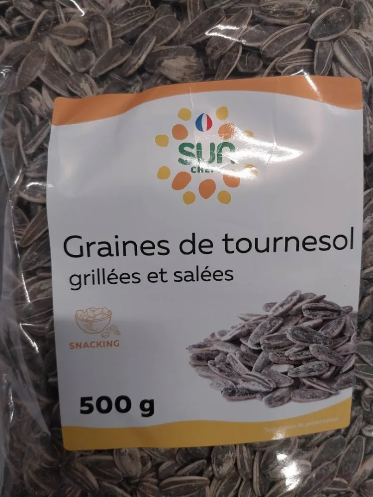 Graines de tournesol grillées salées