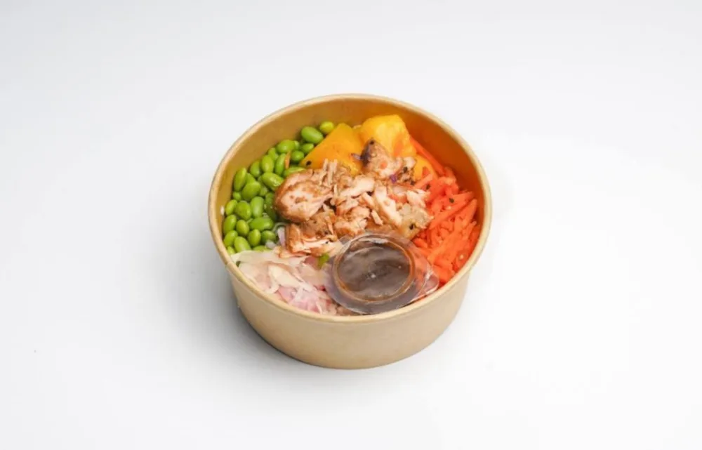 Poke saumon cuit