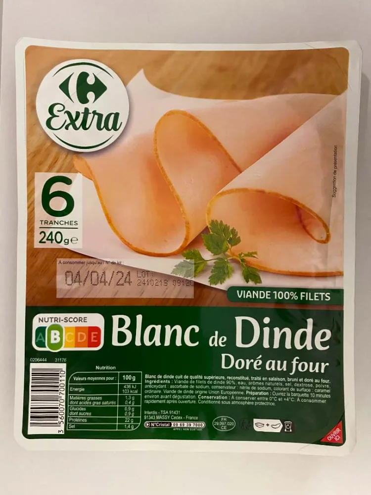 Blanc de dinde dore au four