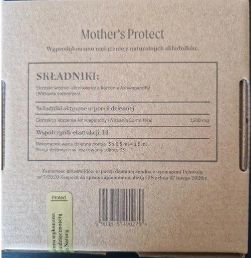 Ahwagandha żywe zioła suplement diety, 50 ml
