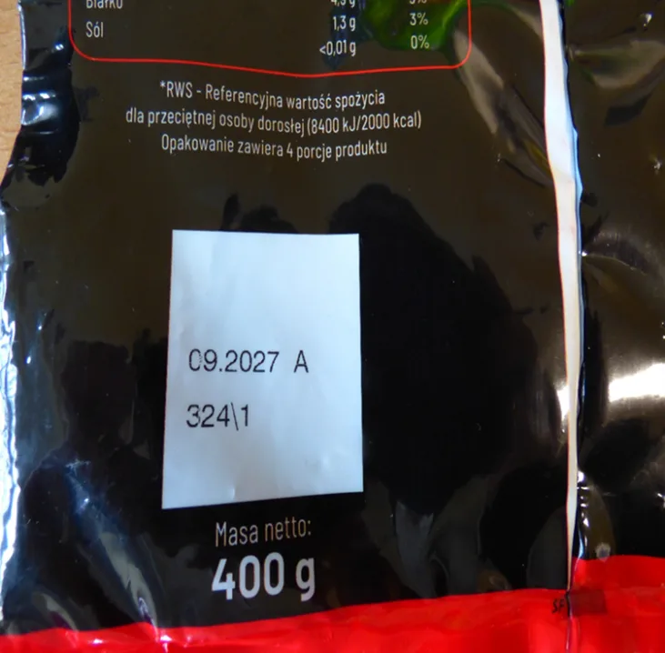 Maliny mrożone new one, 400g