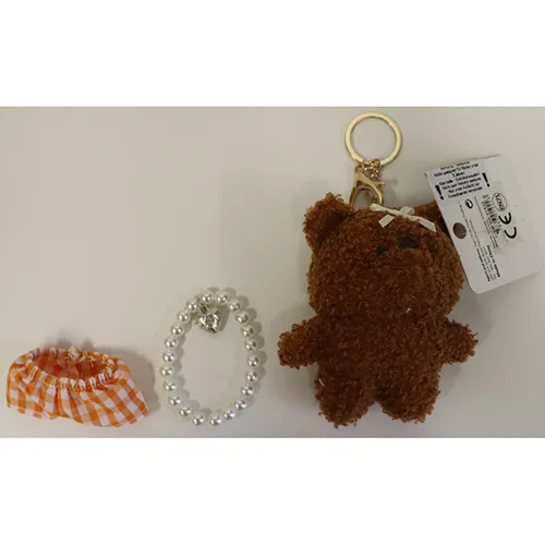 Soft toy with key ring