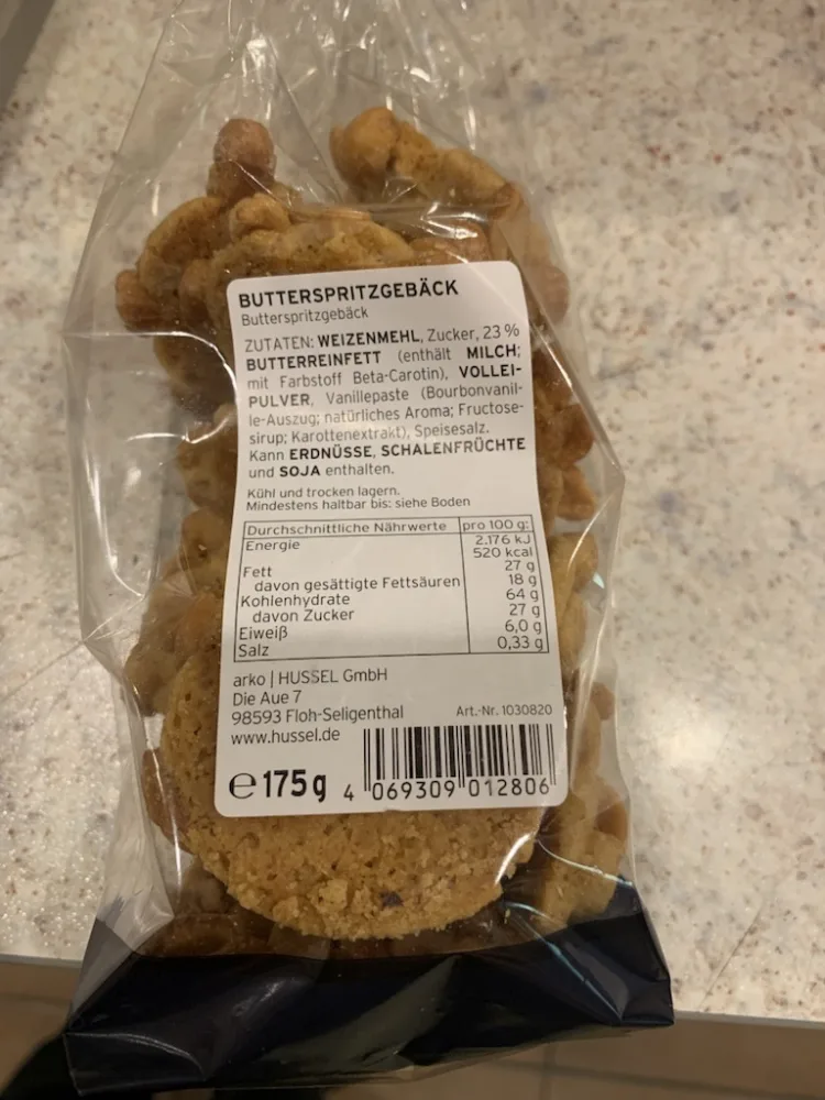 Butterspritzgebäck 175 Gramm