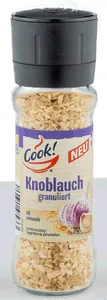 Cook! Gewürzmühlen sortiert Pfeffer schwarz 70 Gramm Pfeffer bunt 65 Gramm Knoblauch 75 Gramm