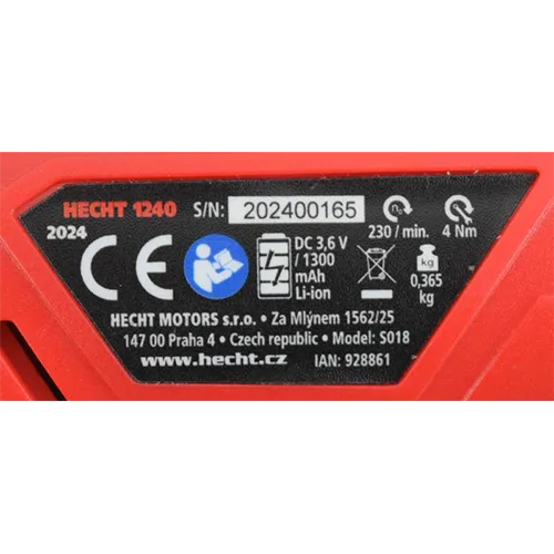 Cordless screwdriver