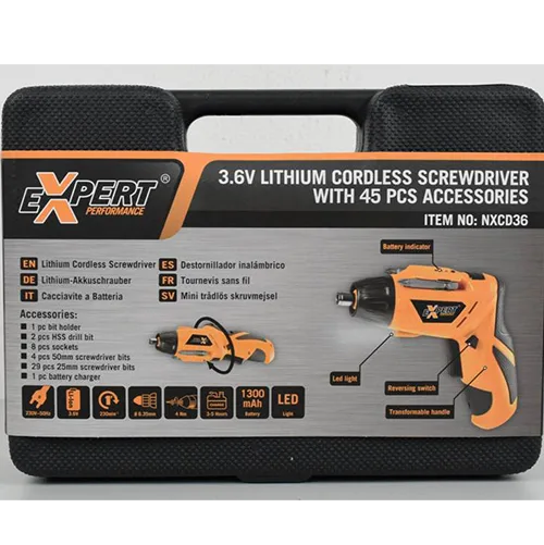 Cordless screwdriver