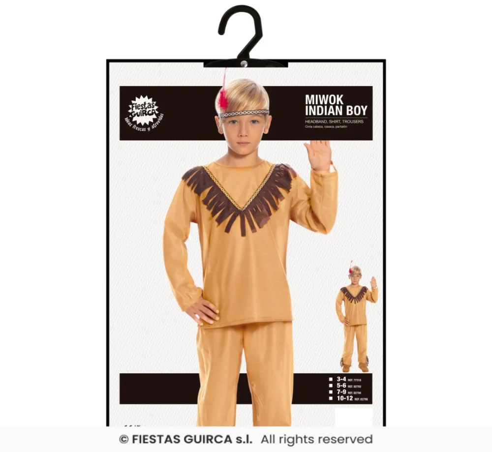 Costume enfant indien