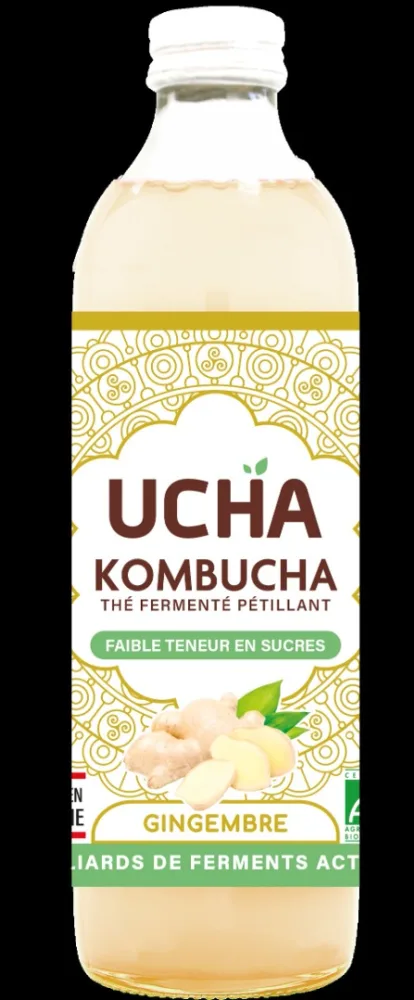 Ucha kombucha gingembre 35 cl