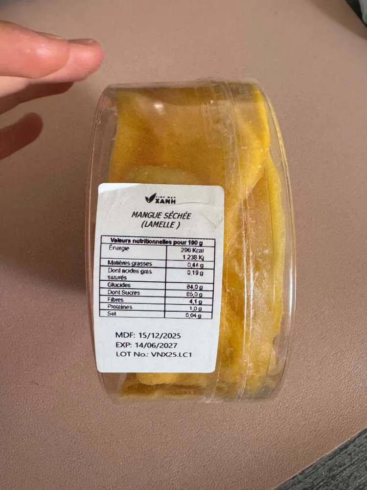Mangue lamelle séchée