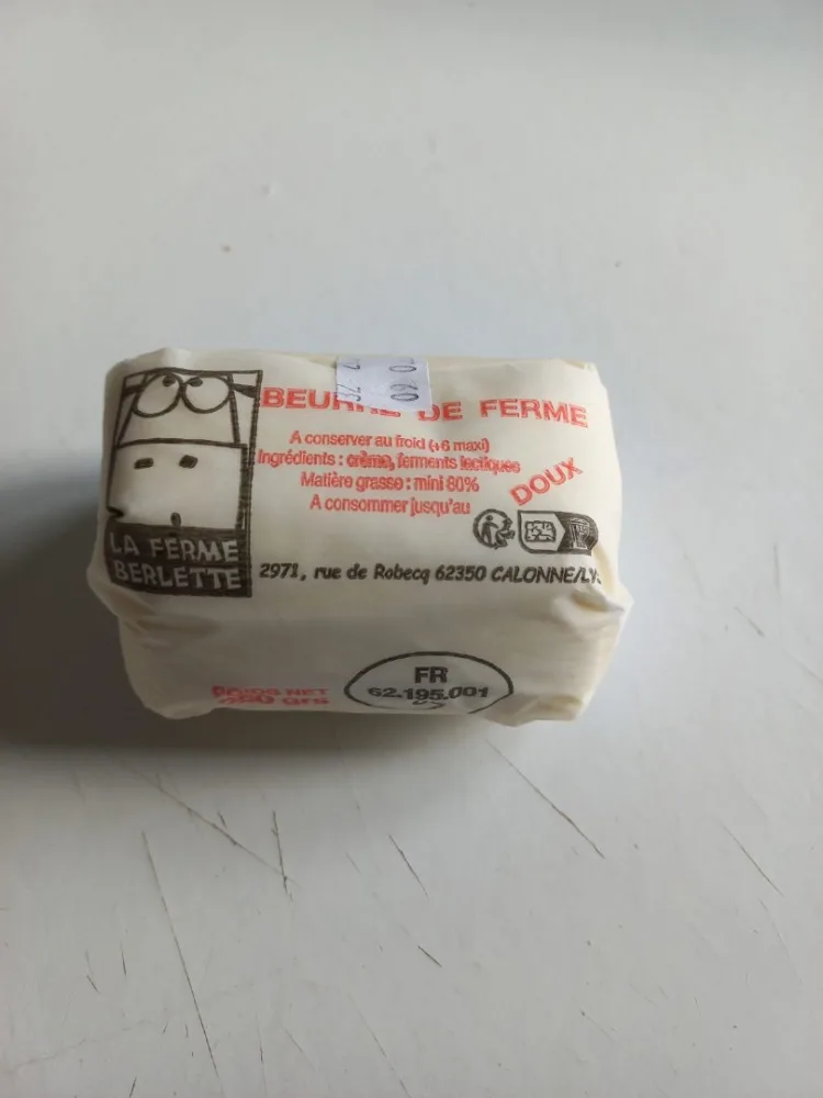 Beurre de ferme 250 g