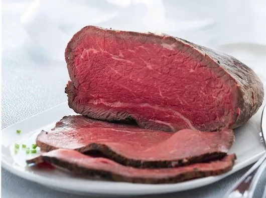 Roti de boeuf cuit