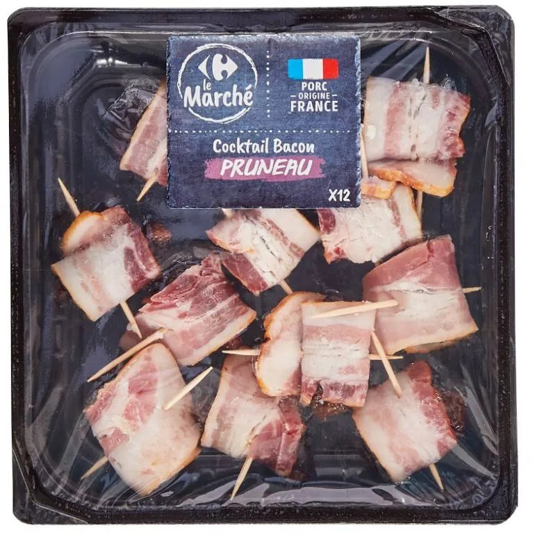Cocktail bacon pruneau