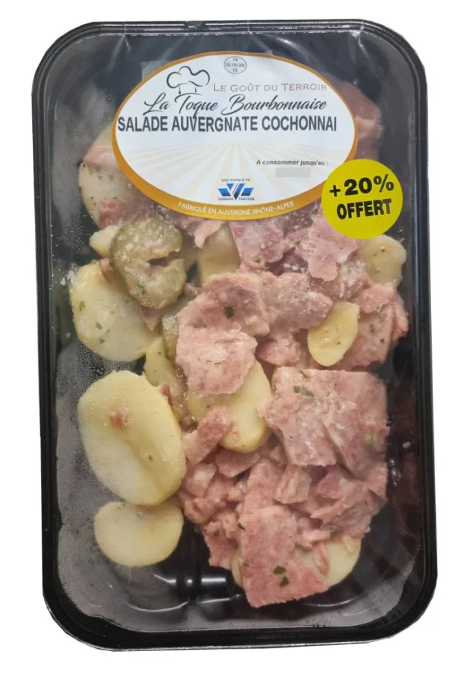 Salade auvergnate de cochonnaille