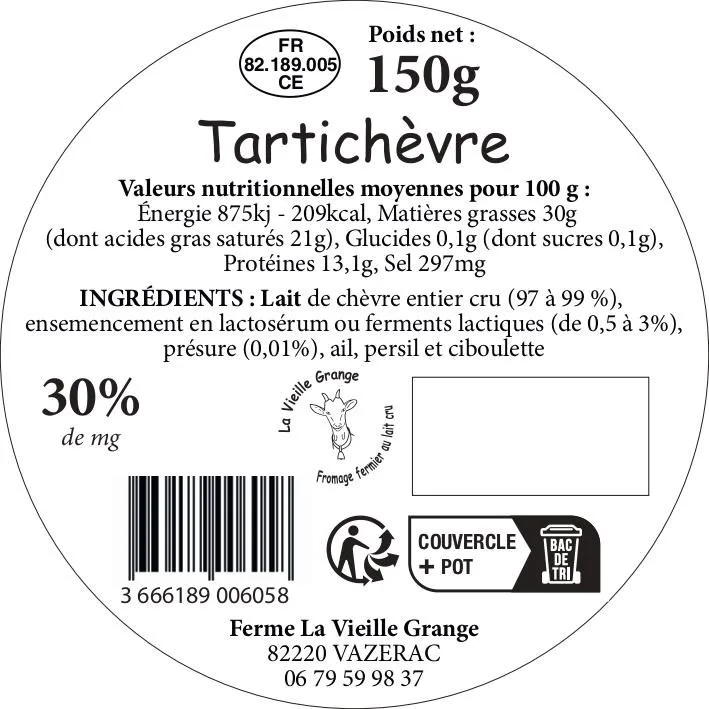 Fromages de chèvre fermiers au lait cru