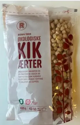 REMA 1000 økologiske kikærter 400gr